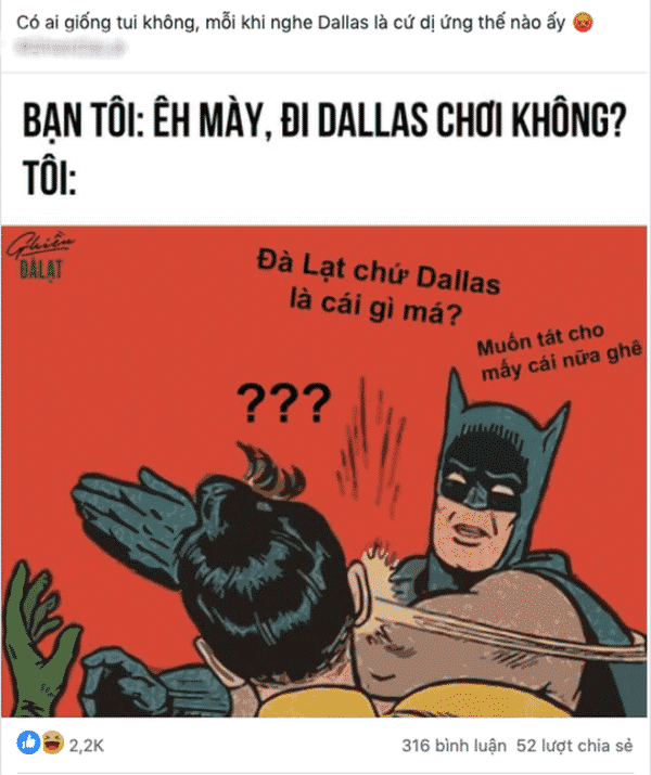 Ảnh chế: Đà Lạt chứ không phải Dallas từ một cư dân mạng